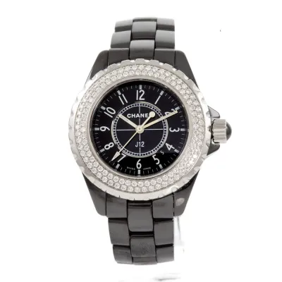 Chanel J12 H0949 33mm Ceramic and Stainless steel Black