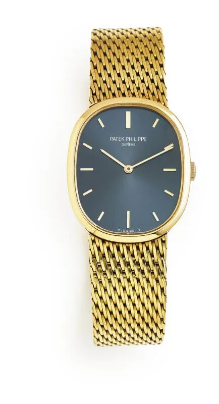 Patek Philippe Golden Ellipse 3548 27mm Yellow gold Blue