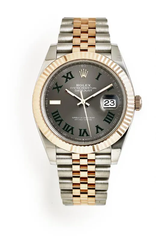 Rolex Datejust 41 126331 41mm Rose gold and Stainless steel Gray