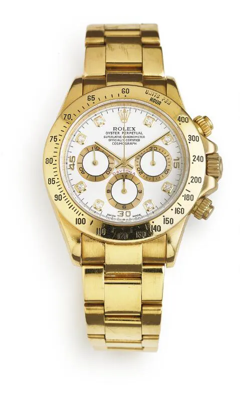 Rolex Daytona 16528 40mm Yellow gold White