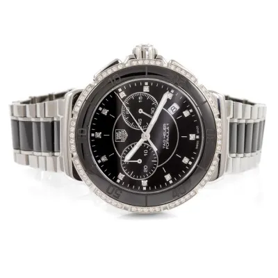 TAG Heuer Formula 1 CAH1212 41mm Ceramic and stainless steel with diamond bezel Black 3