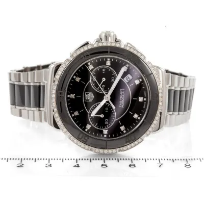 TAG Heuer Formula 1 CAH1212 41mm Ceramic and stainless steel with diamond bezel Black 5