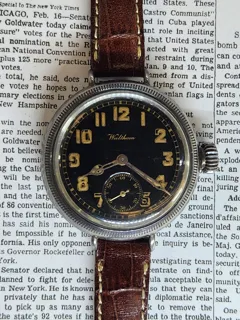 Waltham Watch Company Silver Black