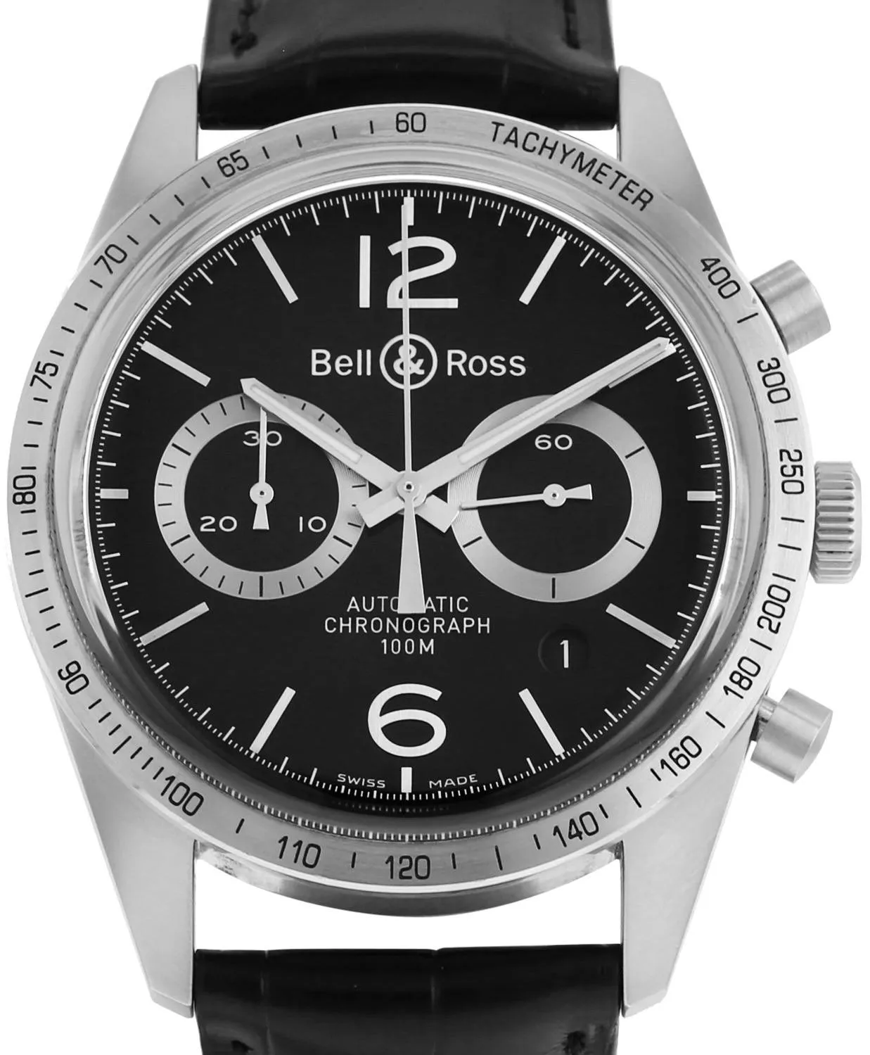 Bell & Ross BR 126 BR 126-94-SS 42mm Stainless steel Black