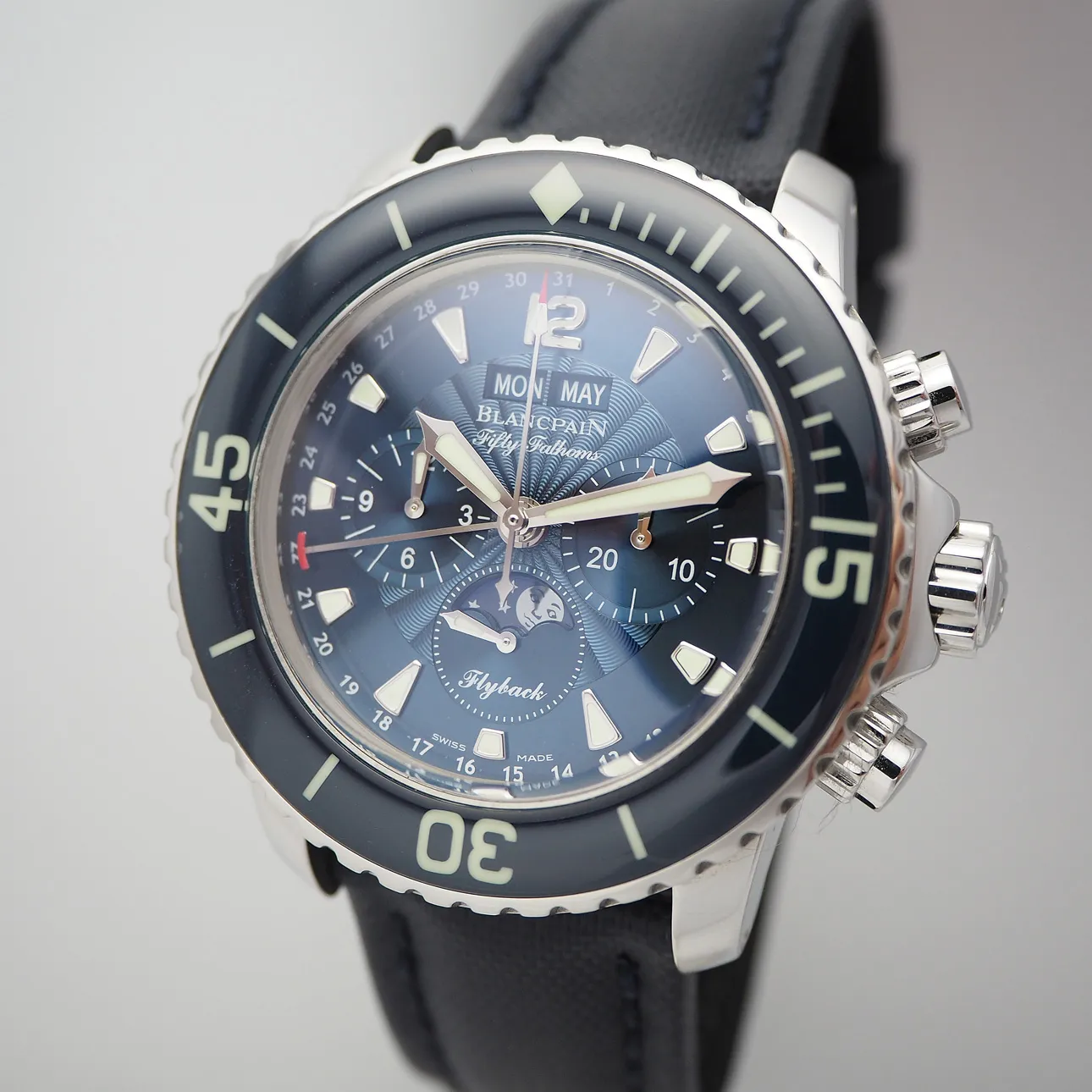 Blancpain Fifty Fathoms 5066f-1140-52b 45mm Stahl Blue