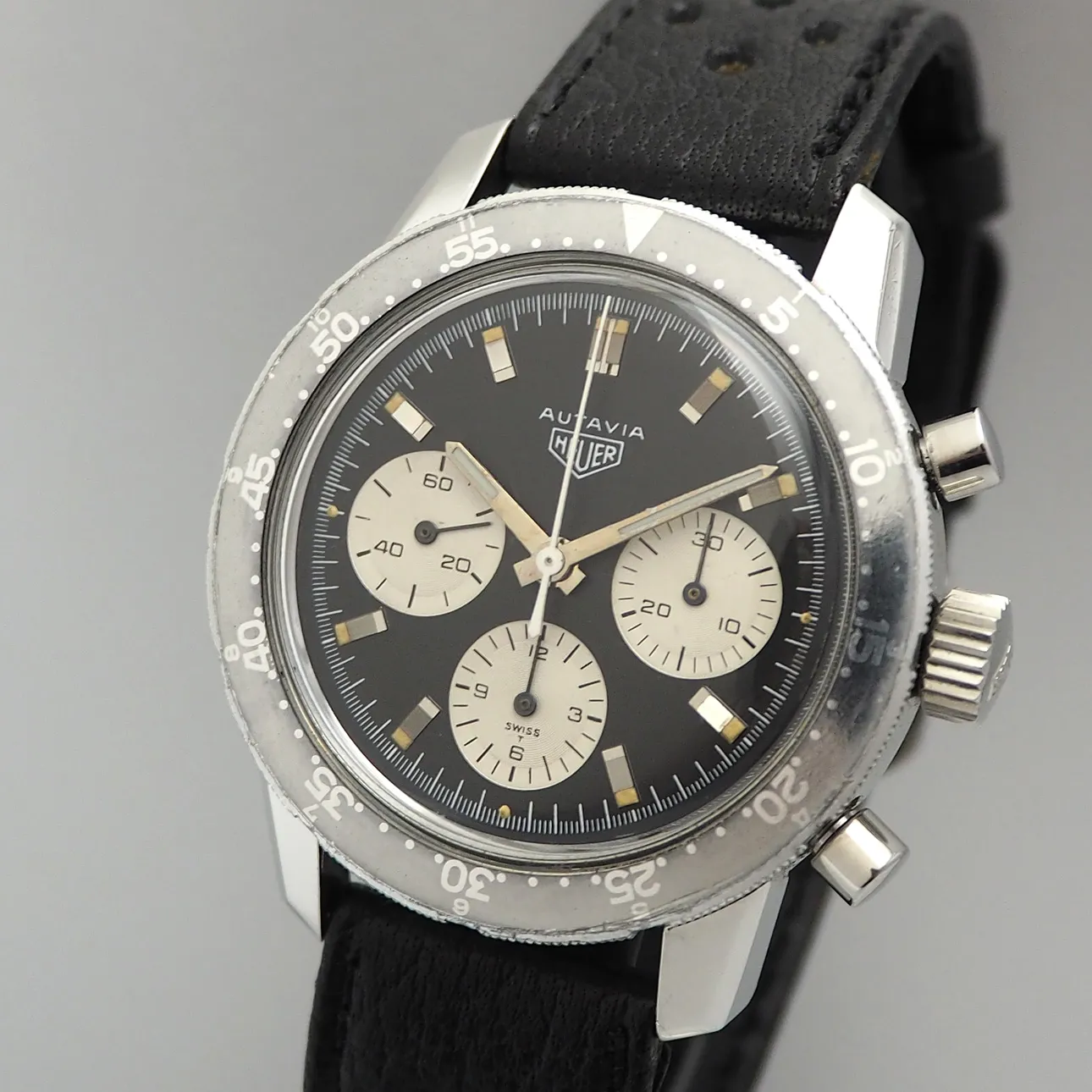 Heuer Autavia Chronograph 2446C 40mm Stahl