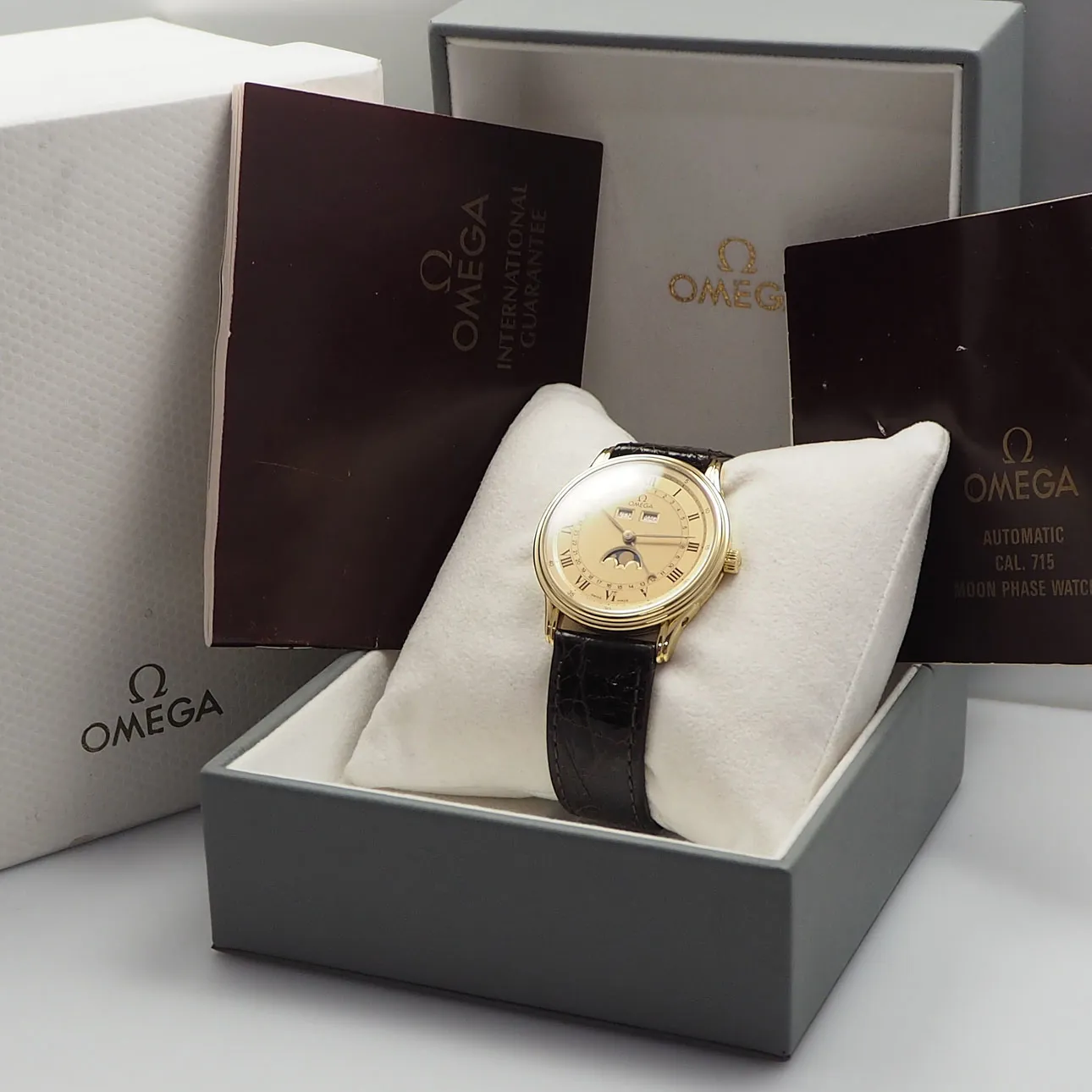 Omega Vollkalender mit Mondphase 156.003 35mm Yellow gold Gold 6