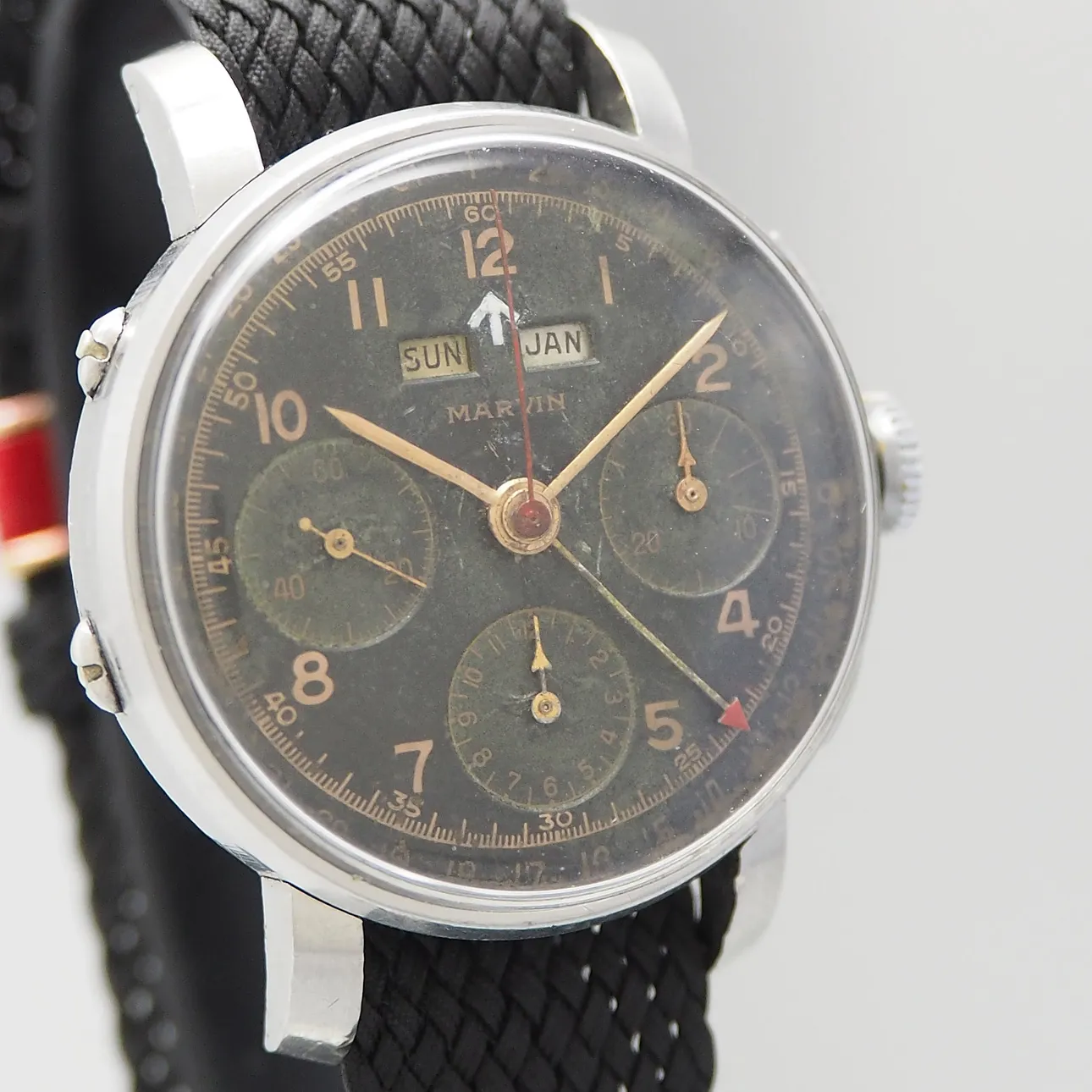 Marvin Chronograph 35mm Stahl 4