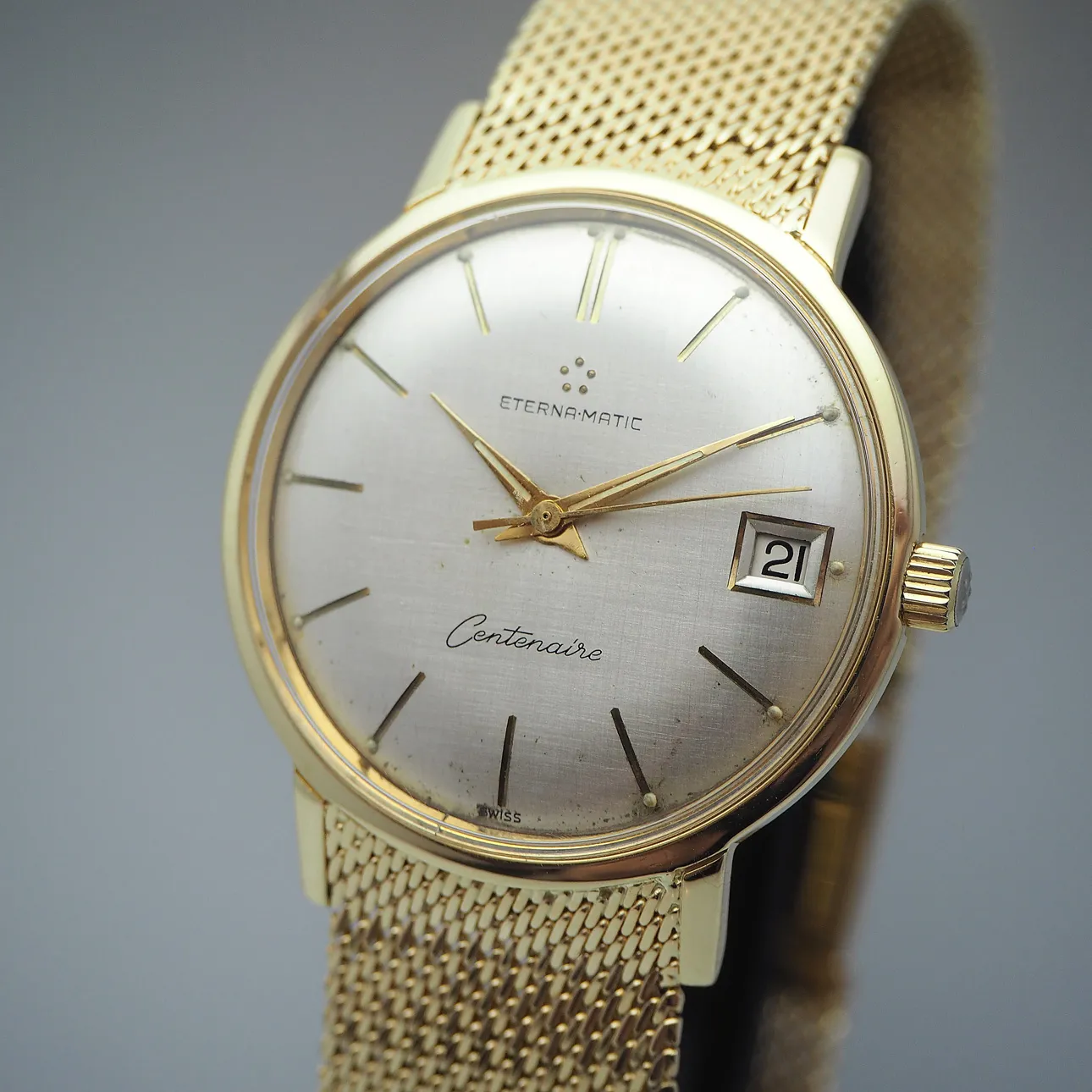 Eterna Centenaire 36.5mm Yellow gold