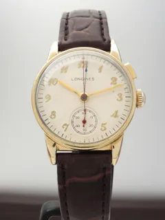 Longines Monopusher 31mm Yellow gold Cream