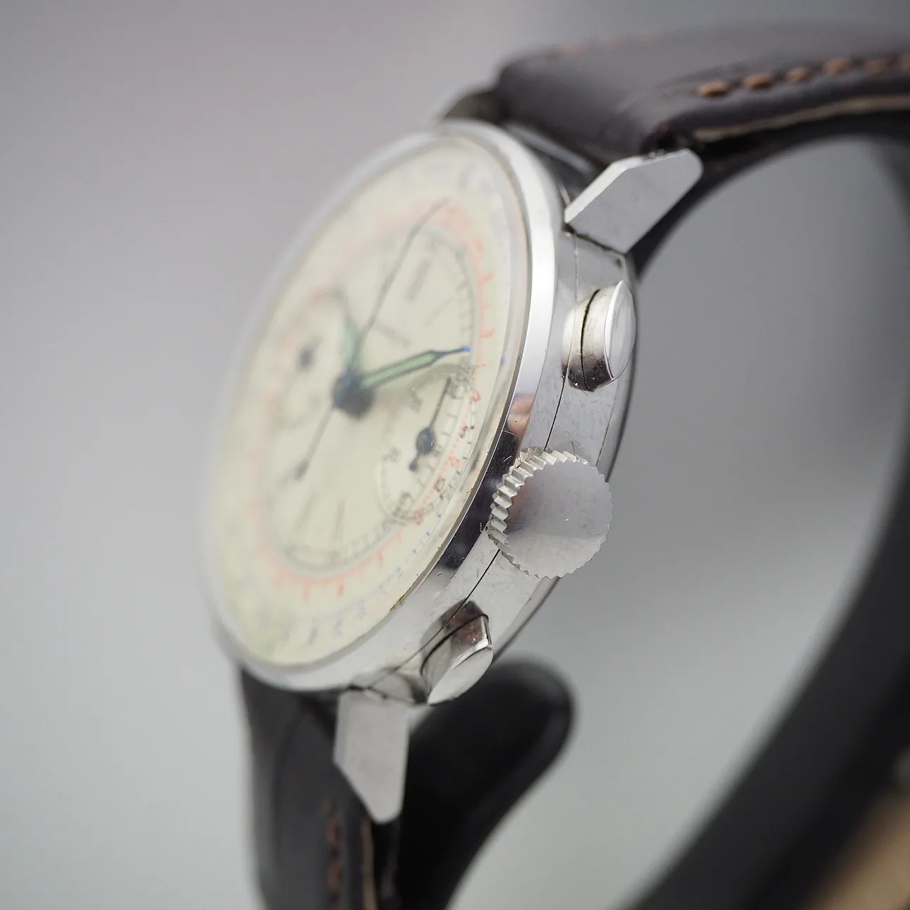 Marvin Telemetre Chronograph 35mm Stahl Silber 3