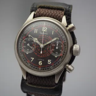 Hanhart Chronograph 41mm Messing verchromt