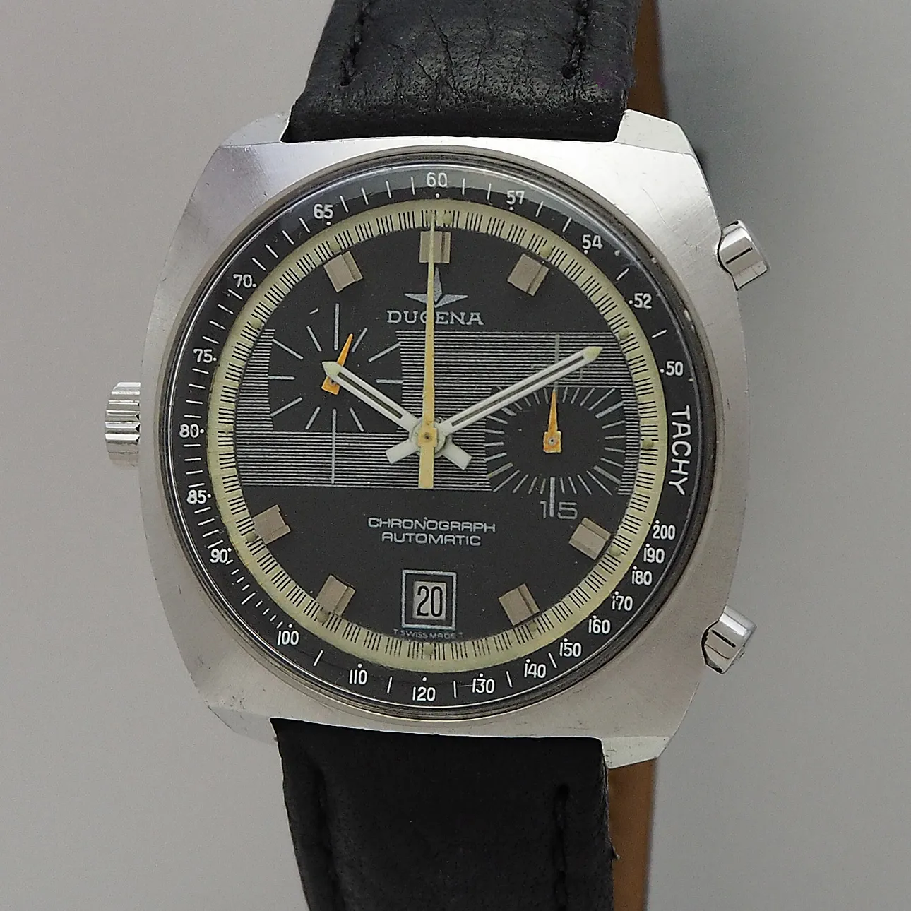 Dugena Vintage Chronograph 40mm Stahl •