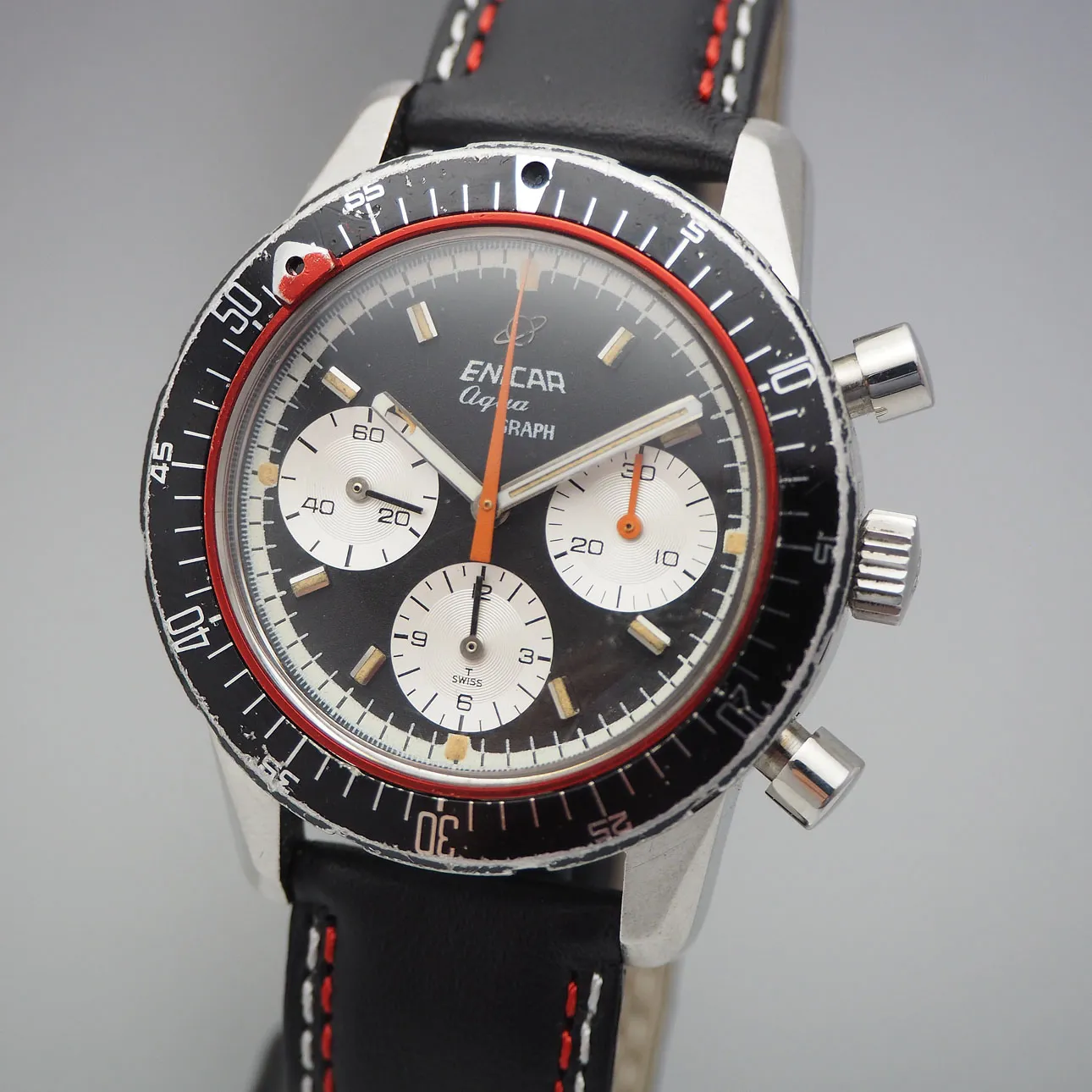 Enicar Sherpa Aqua-Graph Chronograph 072-02-02/ 2342 40.5mm Stahl