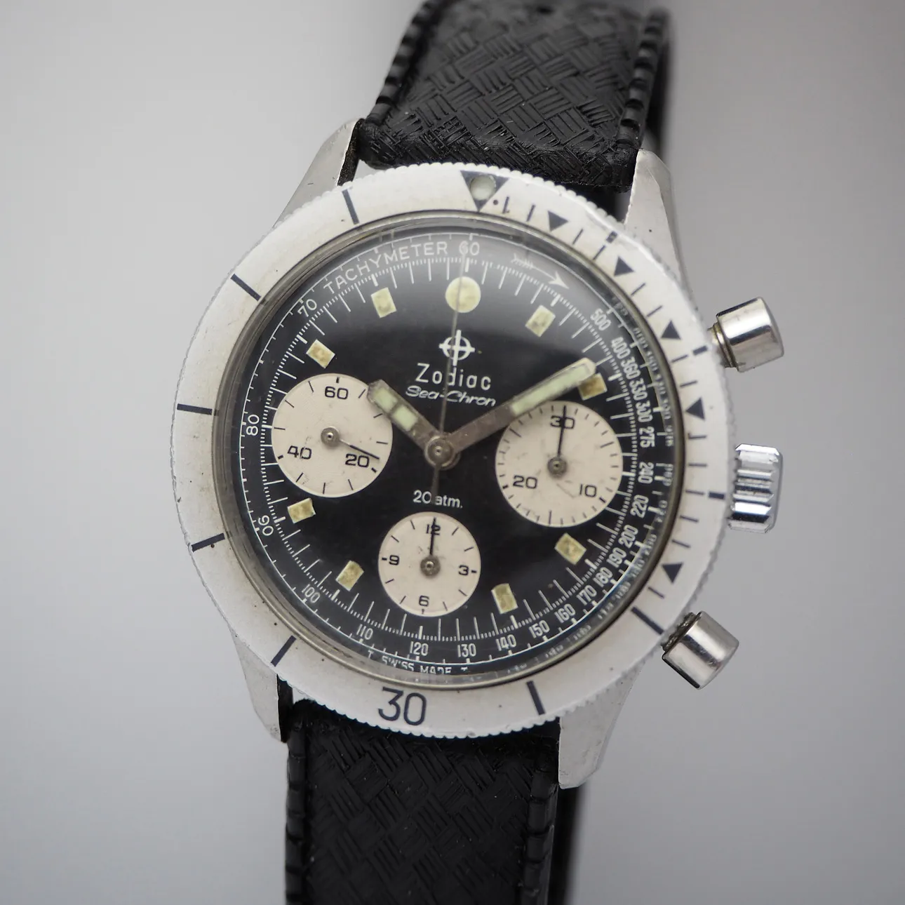 Zodiac Sea-Chron Chronograph 3 Register 39mm Stahl