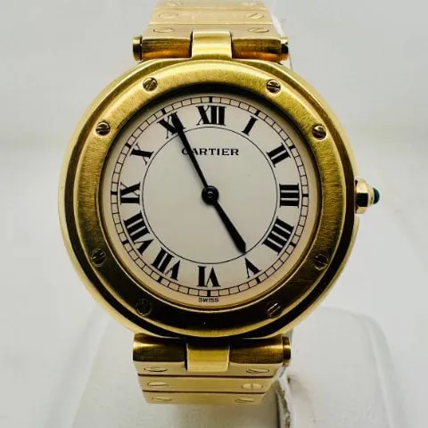 Cartier Santos 8191 31mm Yellow gold and Stainless steel White