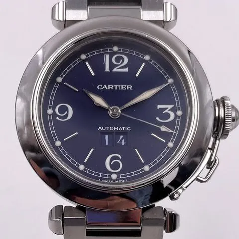 Cartier Pasha 2475 35mm Steel Blue