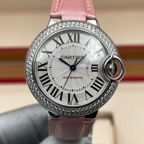 Cartier Ballon Bleu WE902037 33mm White gold Silver