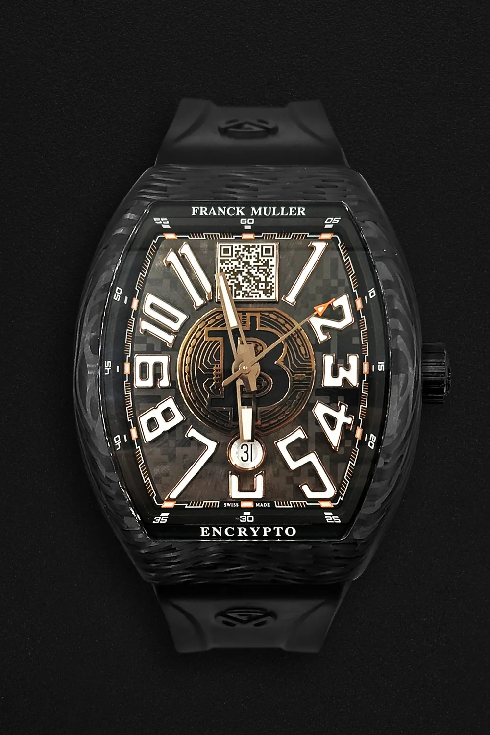 Franck Muller Vanguard V 45 SC DT BTC 45mm Carbon fiber Black