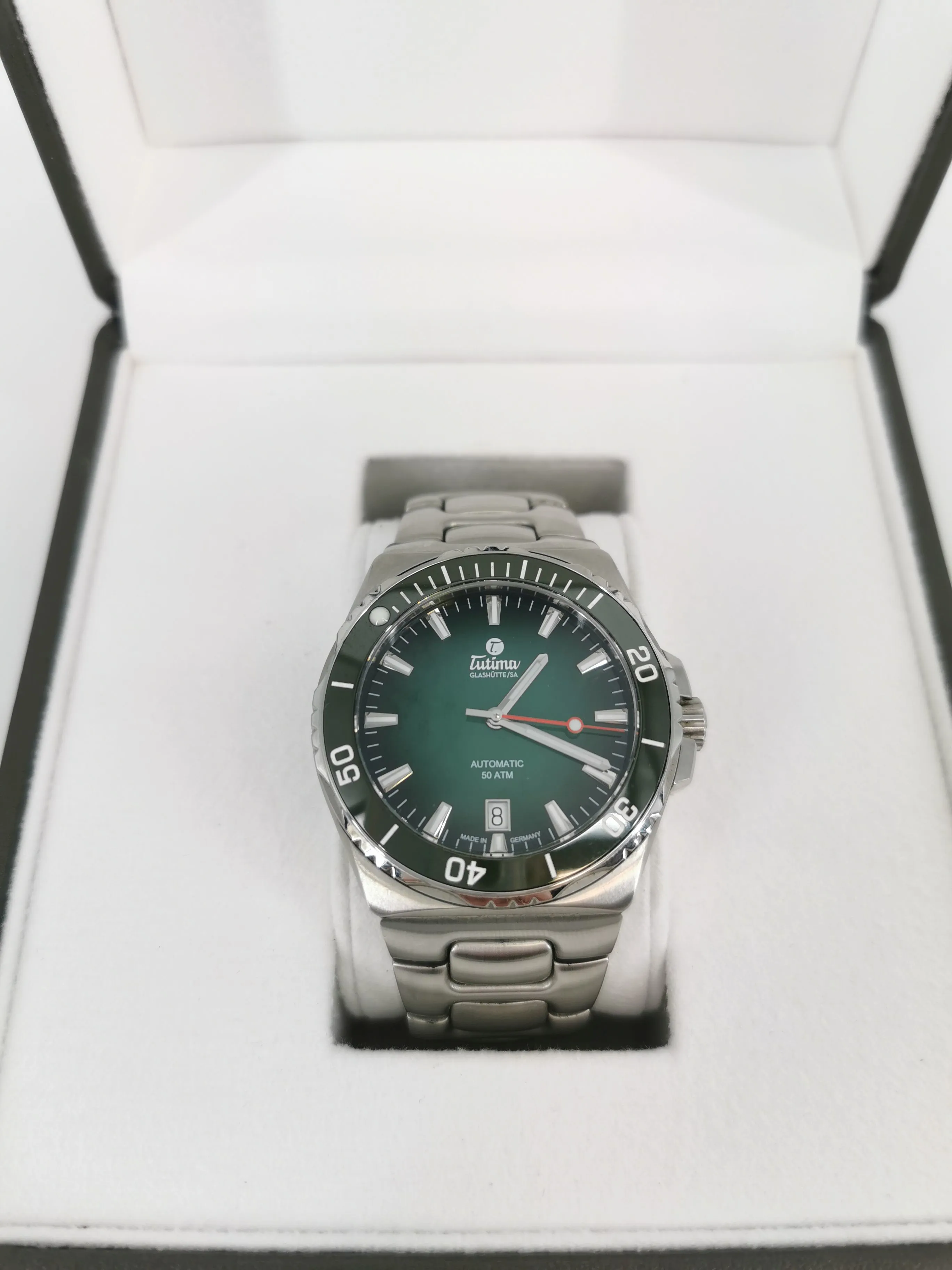 Tutima M2 39mm Stainless steel Green