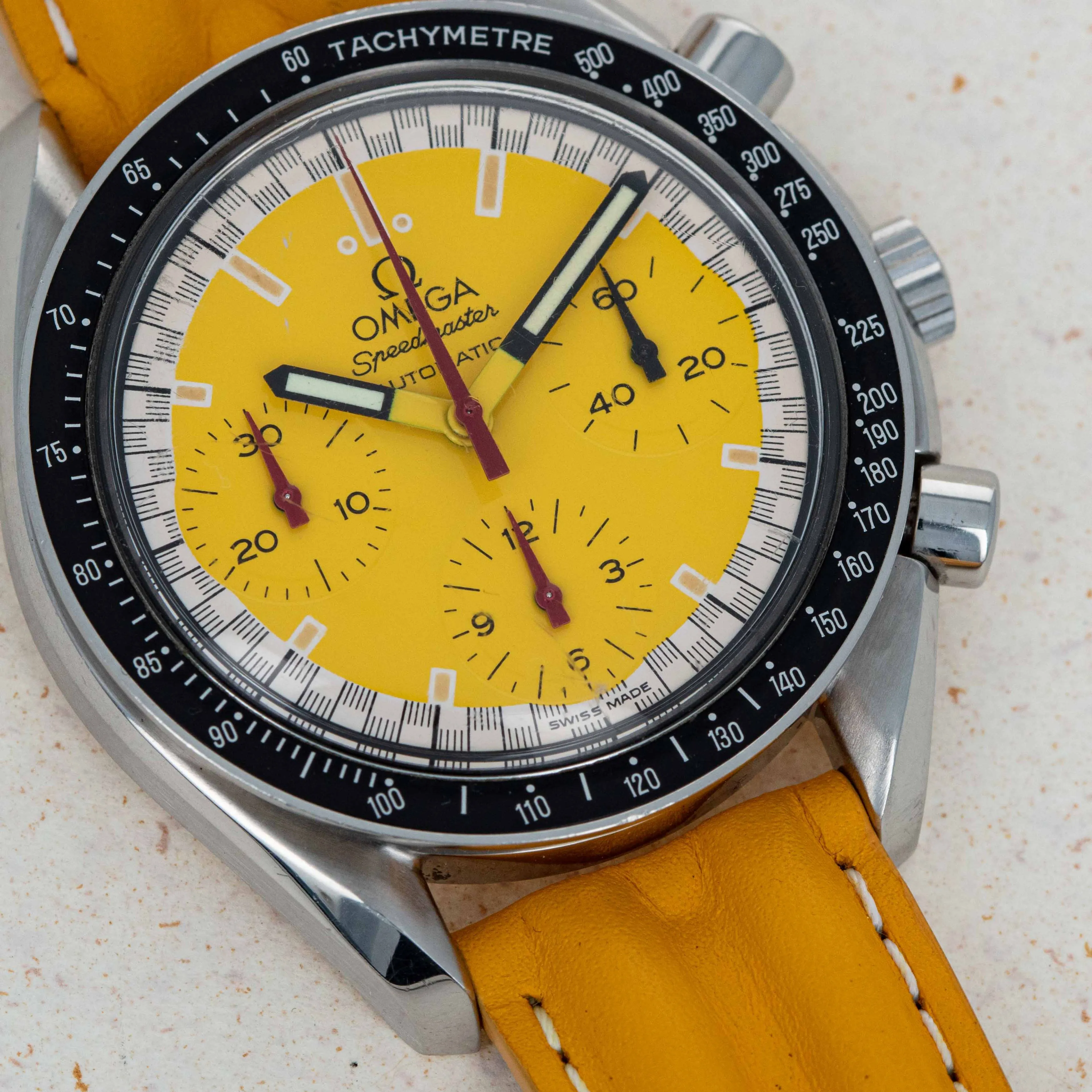 Omega Speedmaster 3810.12.40 39mm Stainless steel Yellow 1