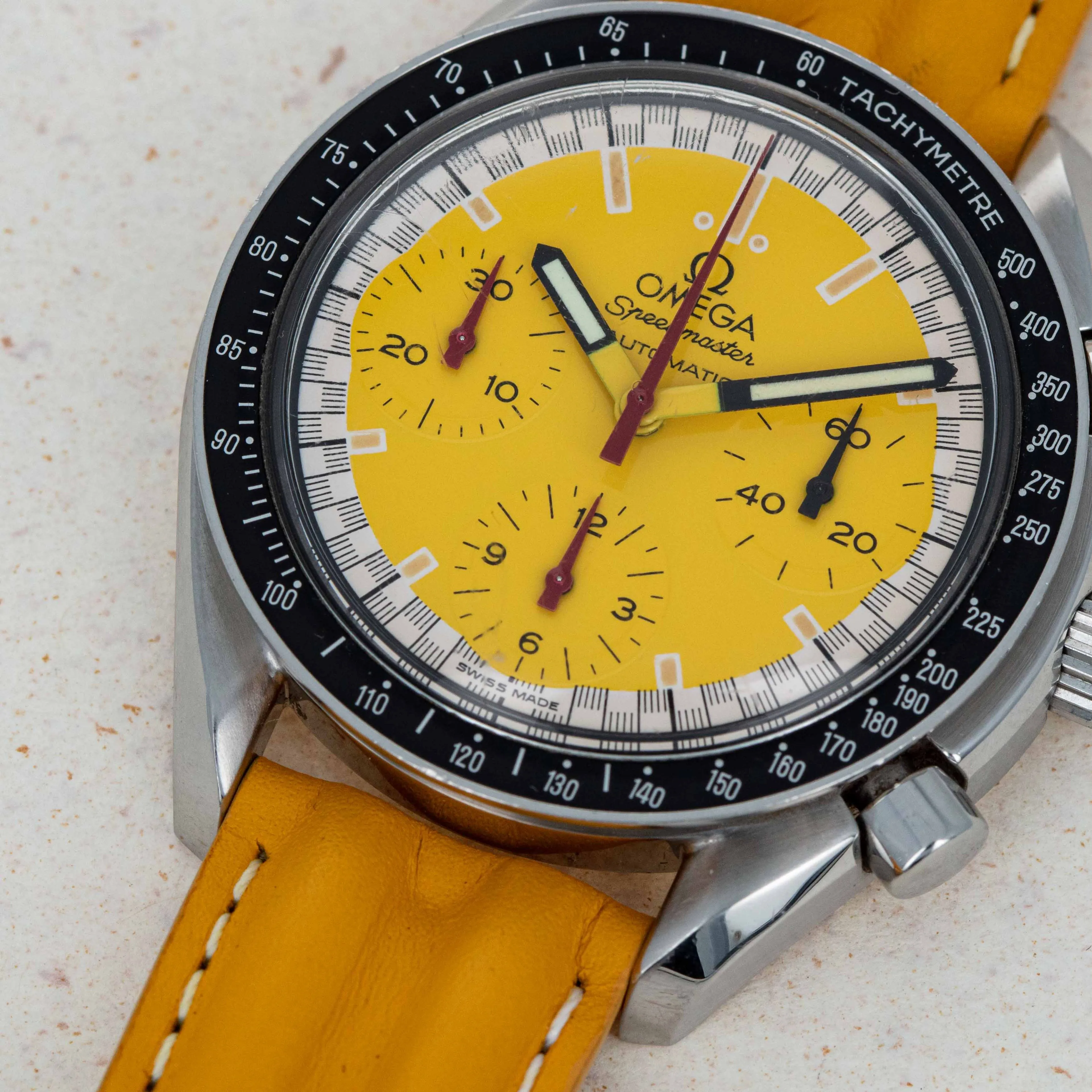 Omega Speedmaster 3810.12.40 39mm Stainless steel Yellow 2