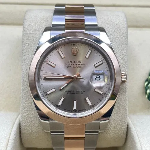 Rolex Datejust 41 126301 41mm Yellow gold and Stainless steel Pink