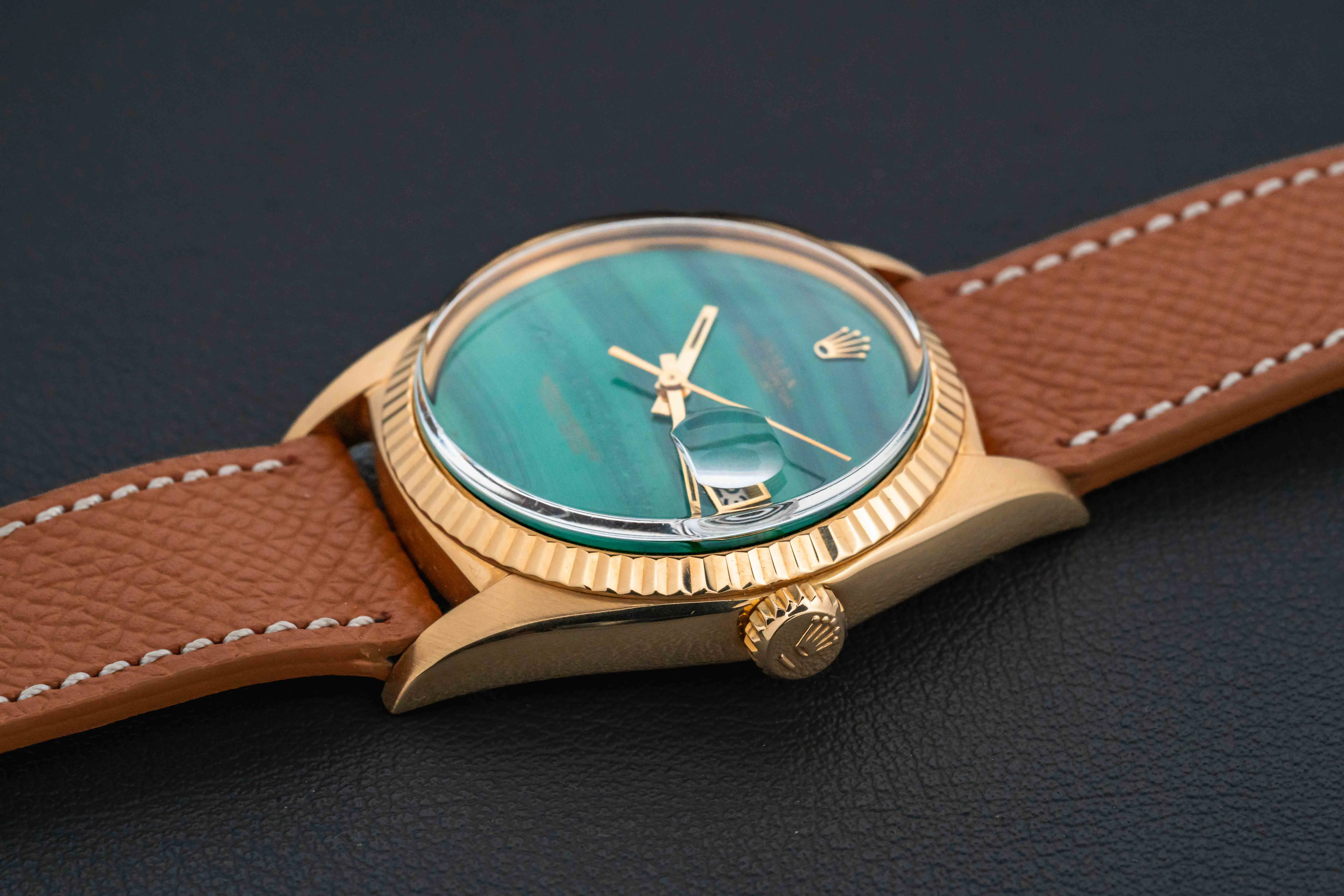 Rolex Datejust 36 16018 36mm Yellow gold Malachite 3