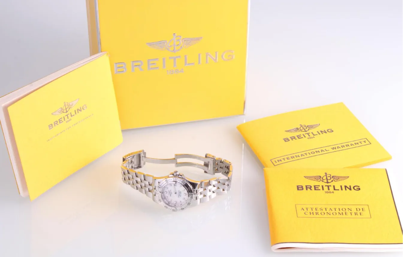 Breitling Galactic A71340 30mm Stainless steel Mother-of-pearl 1