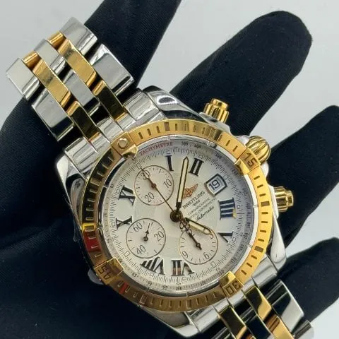 Breitling Chronomat C1335612 44mm Yellow gold and Stainless steel White