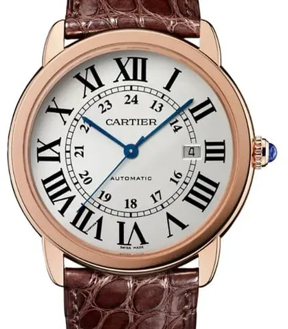 Cartier Ronde Solo de Cartier W6701009 42mm Rose gold Silver