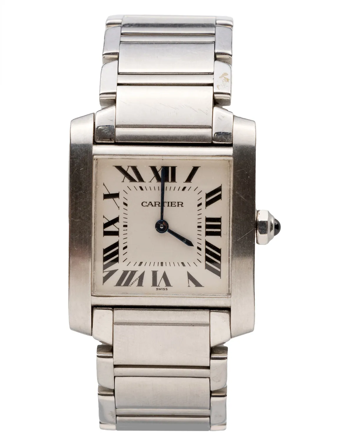 Cartier Tank Française 2301 25mm Stainless steel White