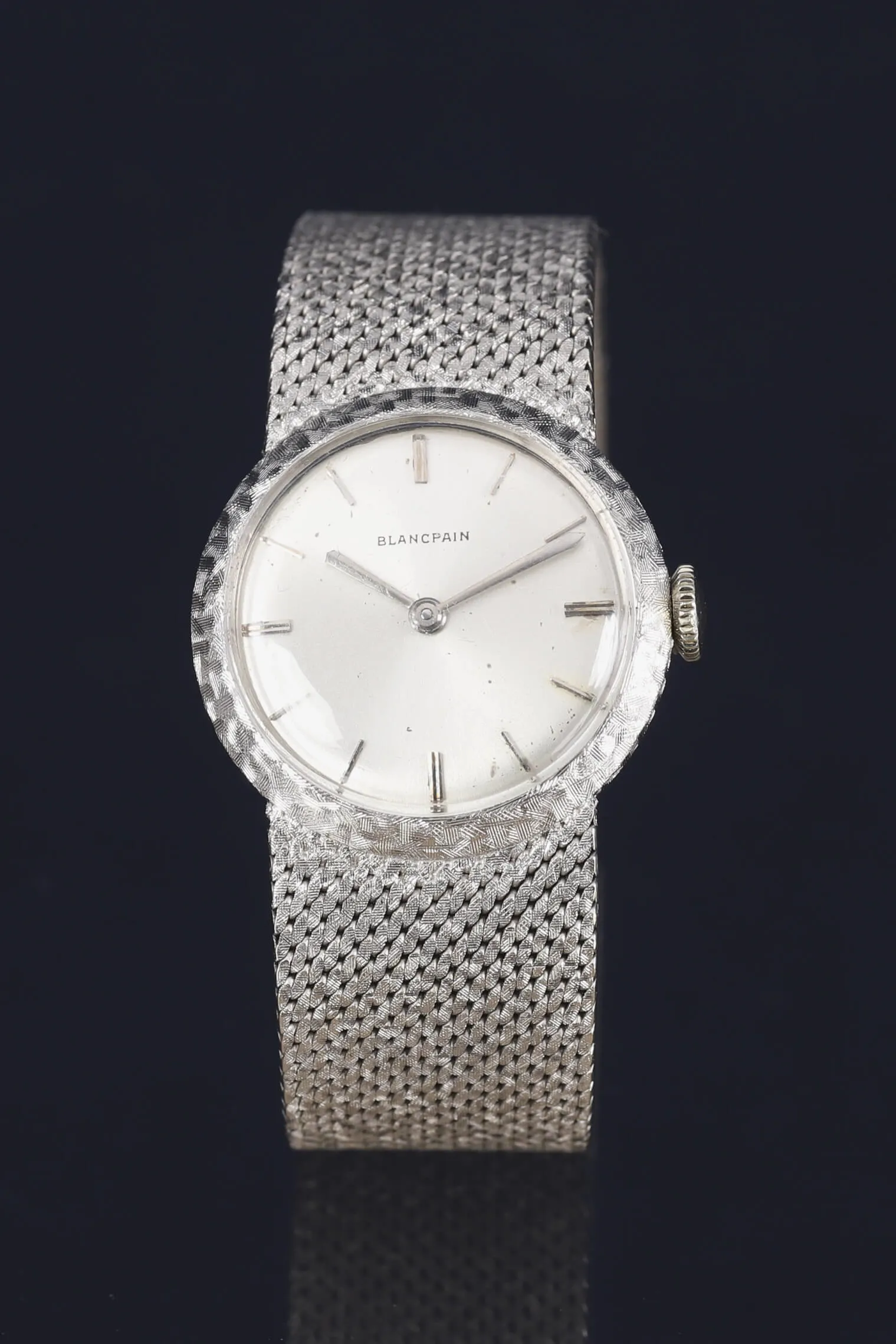 Blancpain 24mm White gold Silver