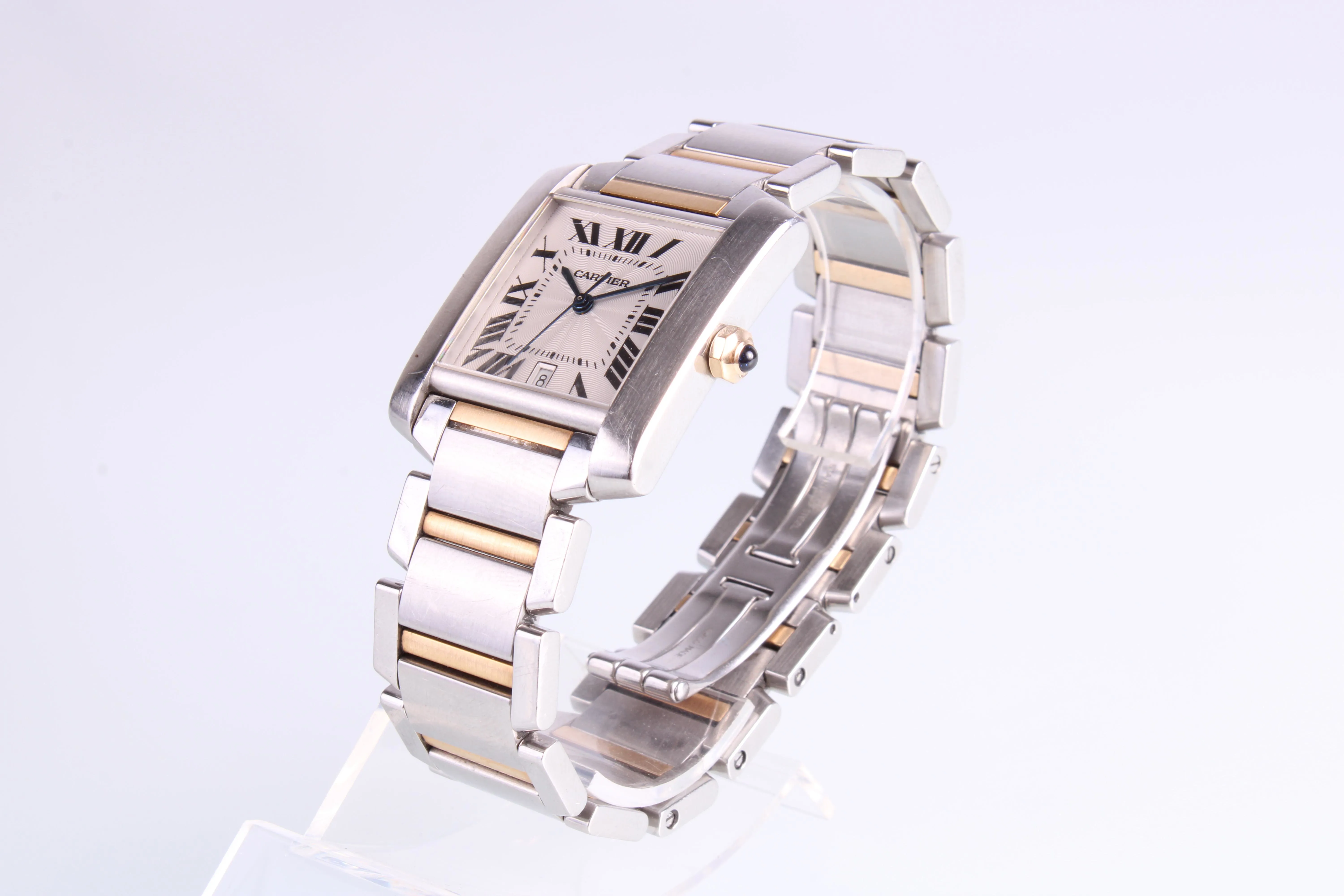 Cartier Tank Française 2302 35mm Yellow gold and Stainless steel Silver 5