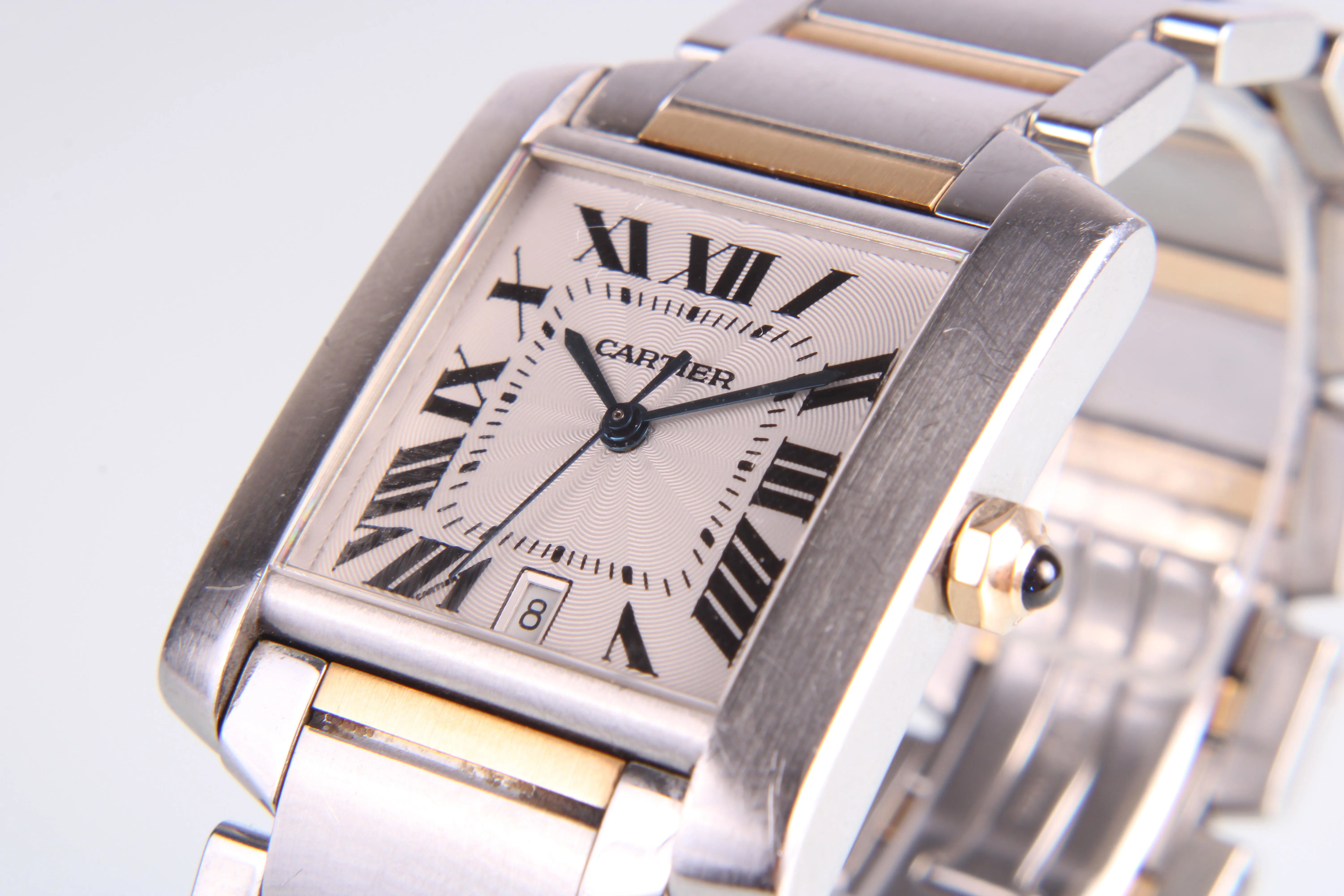 Cartier Tank Française 2302 35mm Yellow gold and Stainless steel Silver 4