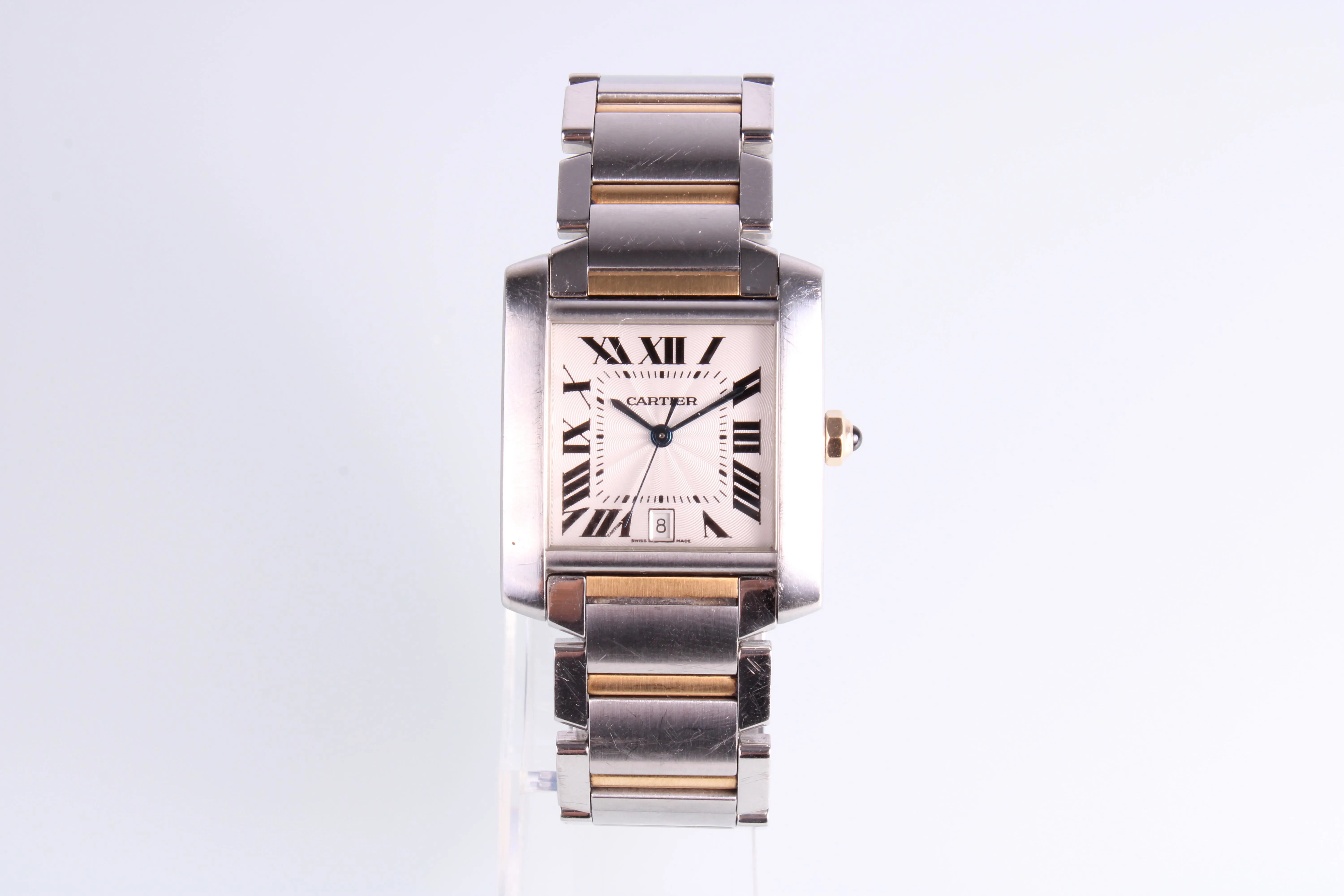 Cartier Tank Française 2302 35mm Yellow gold and Stainless steel Silver