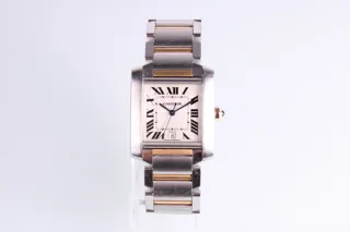 Cartier Tank Française 2302 Yellow gold and Stainless steel Silver