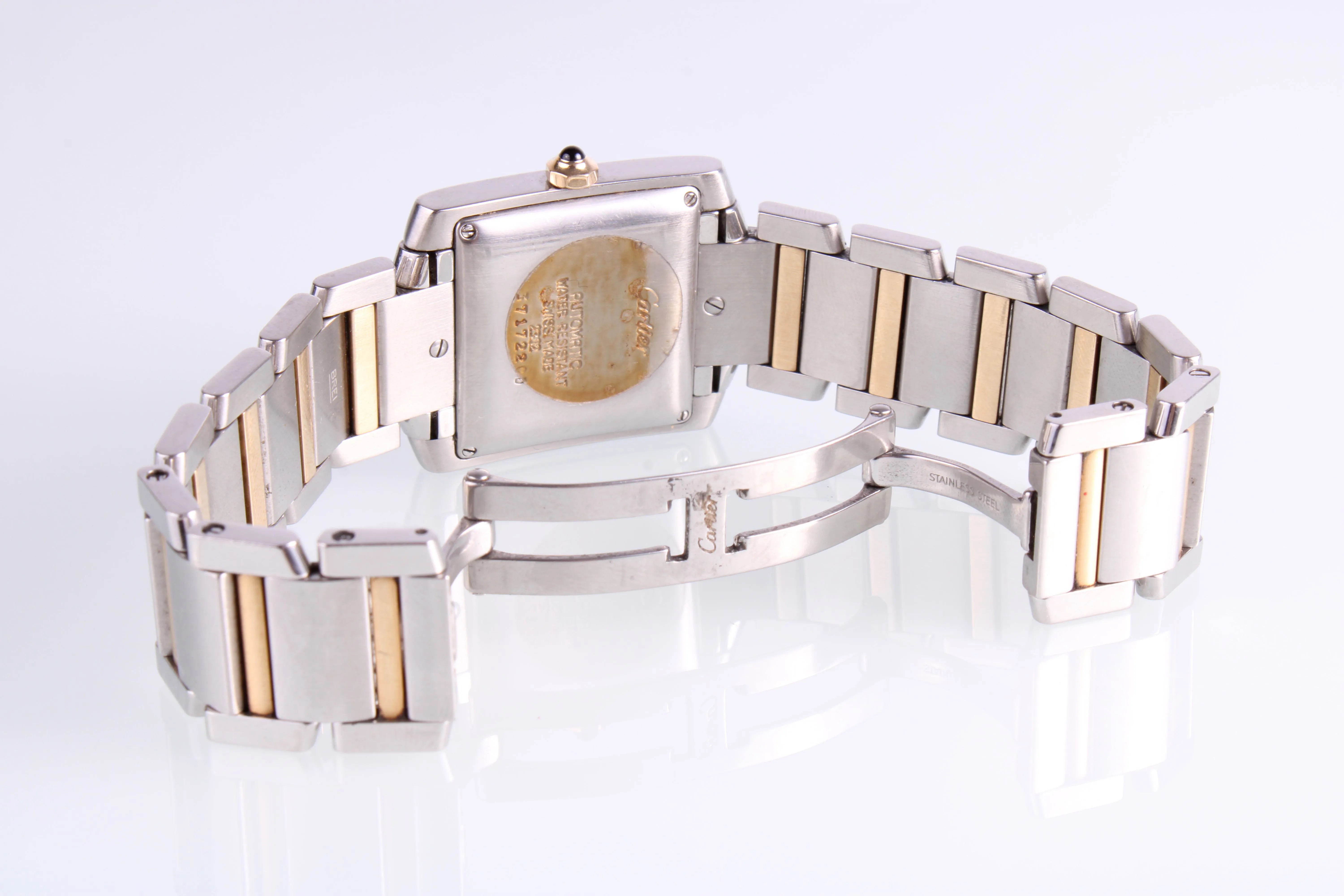 Cartier Tank Française 2302 35mm Yellow gold and Stainless steel Silver 1