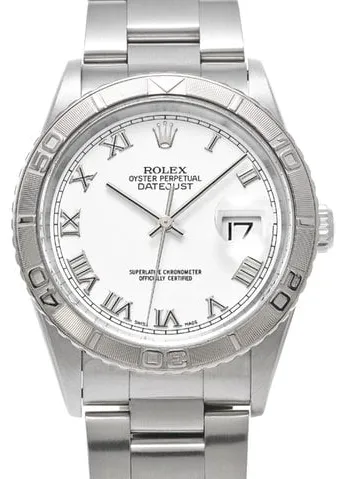 Rolex Datejust Turn-O-Graph 16264 36mm Stainless steel White