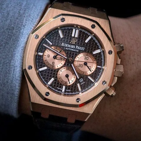 Audemars Piguet Royal Oak 26331OR.OO.D821CR.01 41mm Rose gold Brown