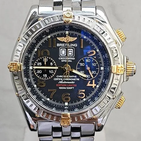 Breitling Crosswind Special B44356 44mm Yellow gold and Stainless steel Black