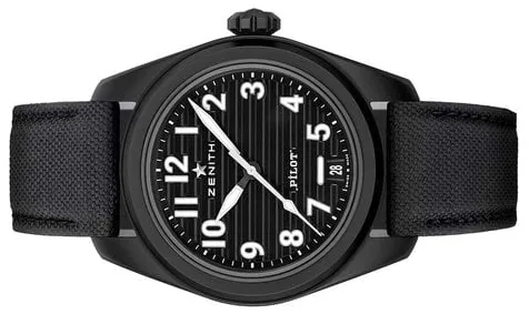 Zenith Pilot 49.4000.3620/21.I001 40mm Black ceramic Black