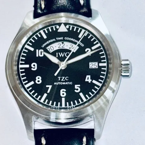 IWC Pilot Spitfire UTC IW3251 39mm Stainless steel Black