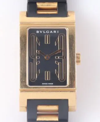 Bulgari Rettangolo RT 90 G 38.5mm Yellow gold Black