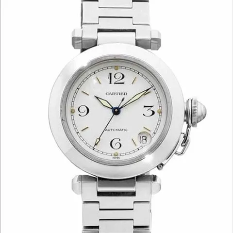 Cartier Pasha 2324 35mm Steel White