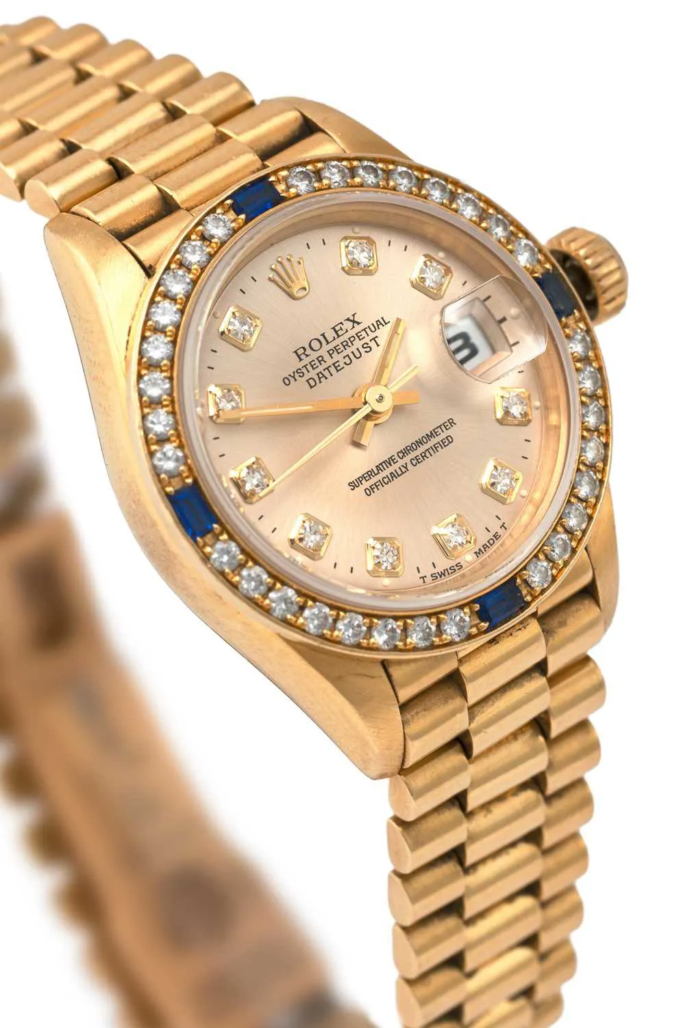 Rolex Lady-Datejust 69088 26mm Yellow gold and diamond-set Silver 5