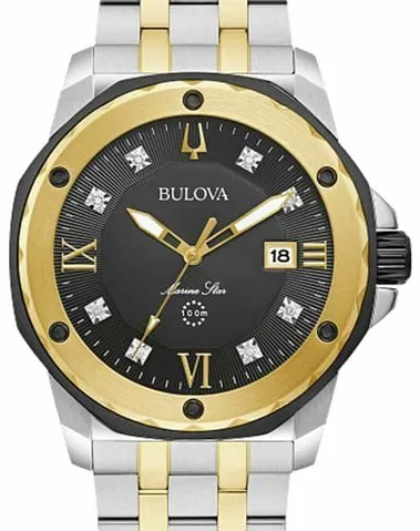 Bulova Marine Star 98D175 44mm Stainless steel Black