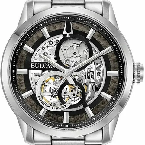 Bulova Classic 96A208 43mm Stainless steel Transparent