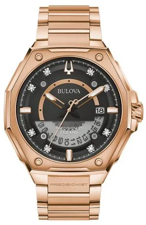 Bulova 97D129 47mm Stainless steel Black