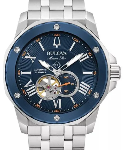 Bulova Marine Star 98A302 45mm Stainless steel Blue